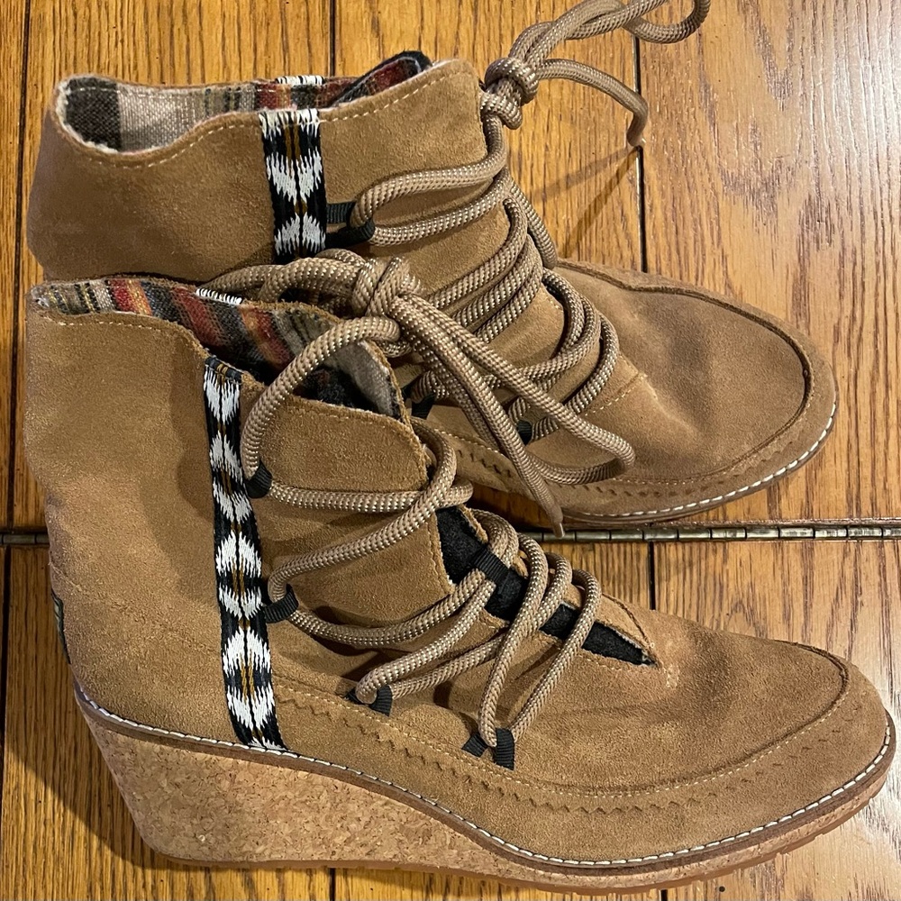 Euc Pendleton Islegate Wedge Boot, Toasted Coconu… - image 4